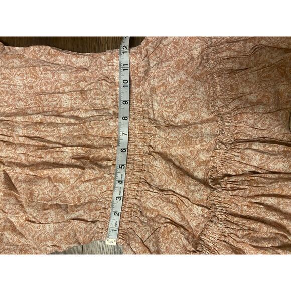 EUC MISA Los Angeles Darla Dress Washed Tile Mini Ruffle Tiered Pink Sz: S - Picture 10 of 12